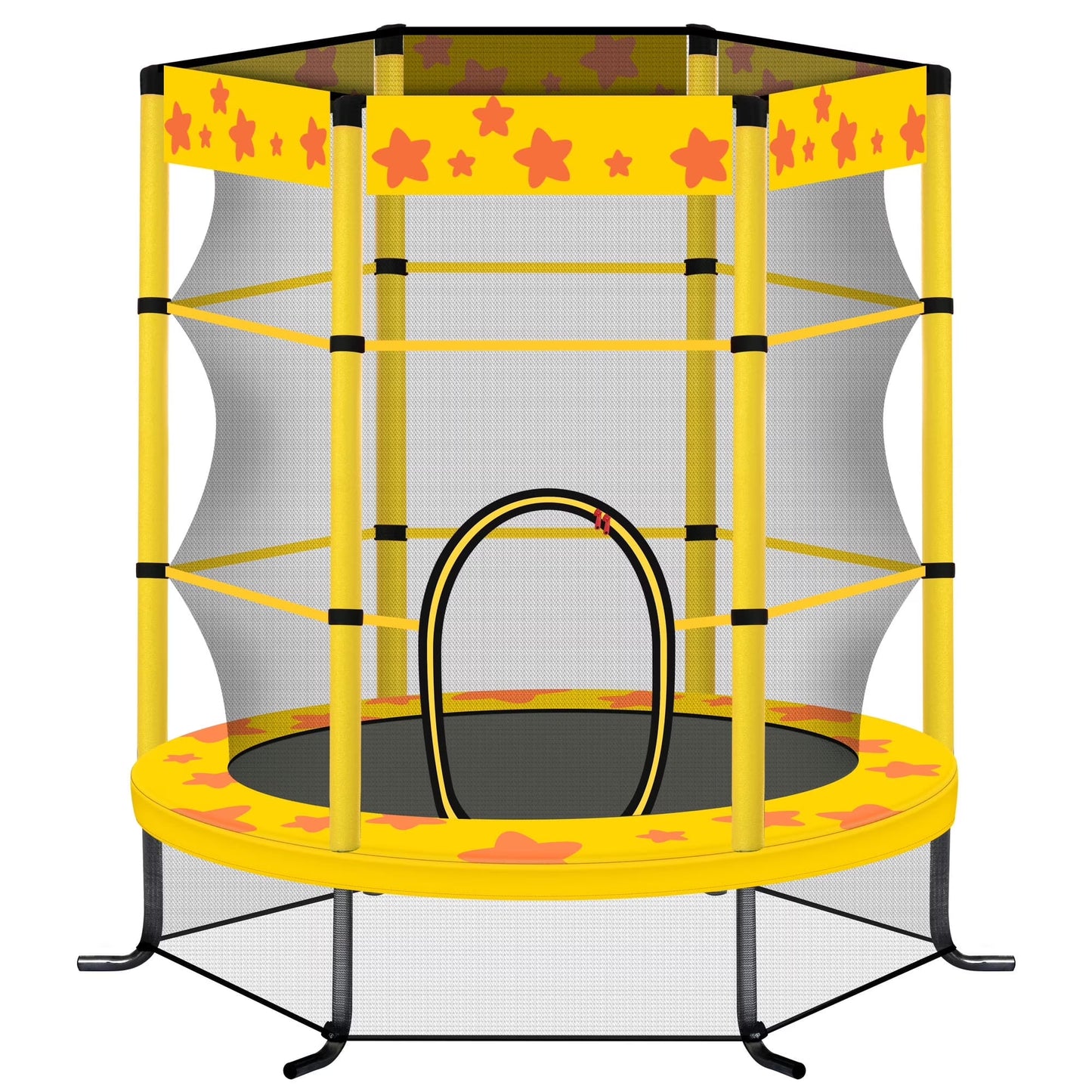 Mini Trampoline for Kids, SEGMART 55'' Indoor Outdoor Toddler Trampoline with Enclosure Net, Round Small Trampoline Gift for Boys Girls, Kids Trampoline Indoor