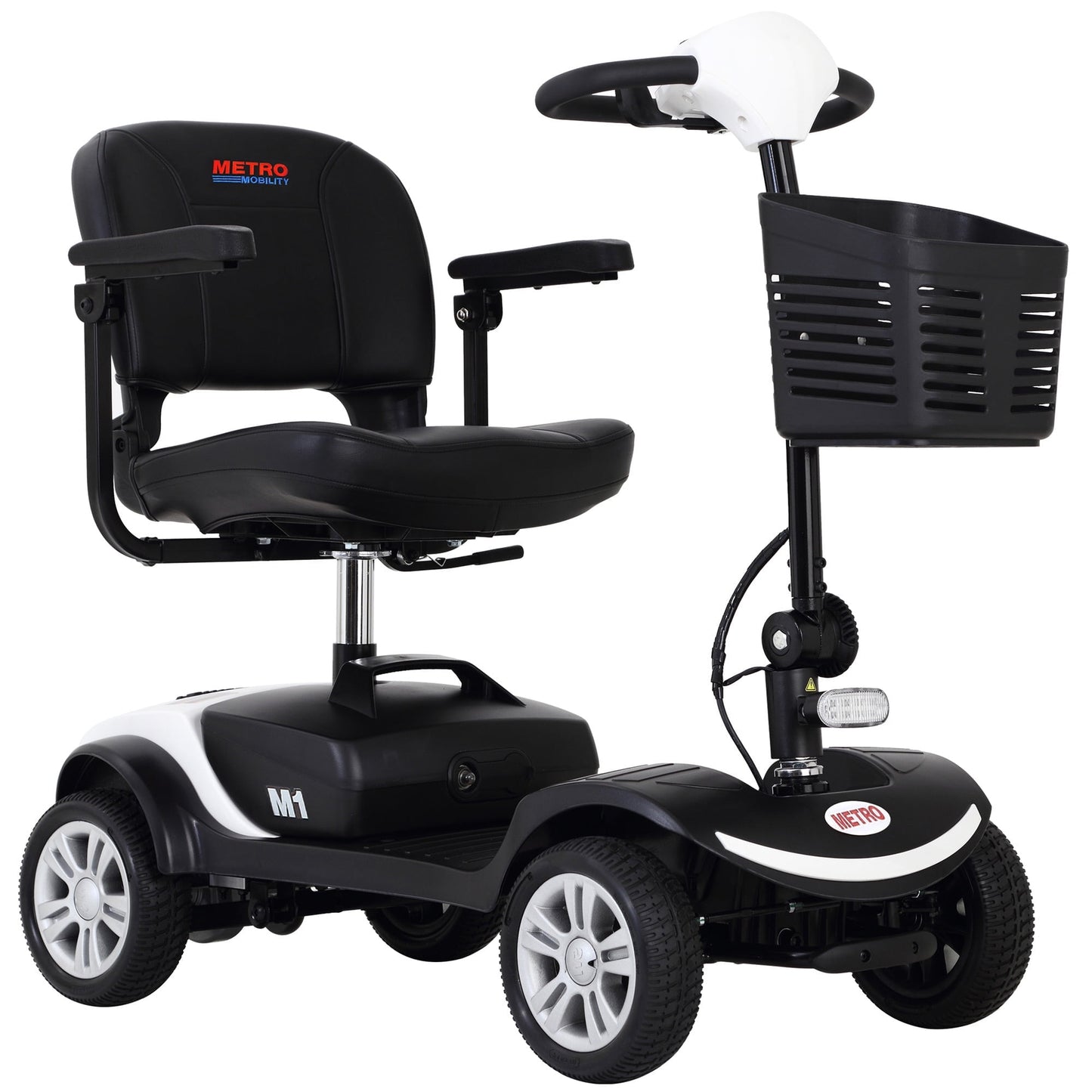 Mobility Scooters for Senior, Heavy Duty Electric Scooters with 300W Motor, Lightweight Compact Motorized Scooter with Headlights, Outdoor Mobility Scooter With Anti-Tip wheels, Grey, SS1413