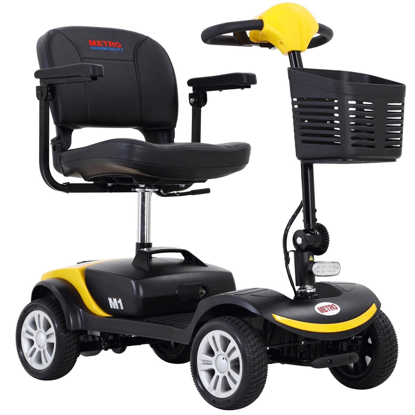 Mobility Scooters for Senior, Heavy Duty Electric Scooters with 300W Motor, Lightweight Compact Motorized Scooter with Headlights, Outdoor Mobility Scooter With Anti-Tip wheels, Grey, SS1413