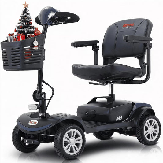 SEGMART Mobility Scooter for Seniors, Electric 4 Wheel Mobility Scooter with Long-Range ,300W, 300LBS,Portable Travel Design for Elderly & Disabled Adults