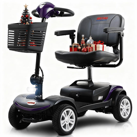 SEGMART Mobility Scooter for Seniors, Electric 4 Wheel Mobility Scooter with Long-Range ,300W, 300LBS,Portable Travel Design for Elderly & Disabled Adults