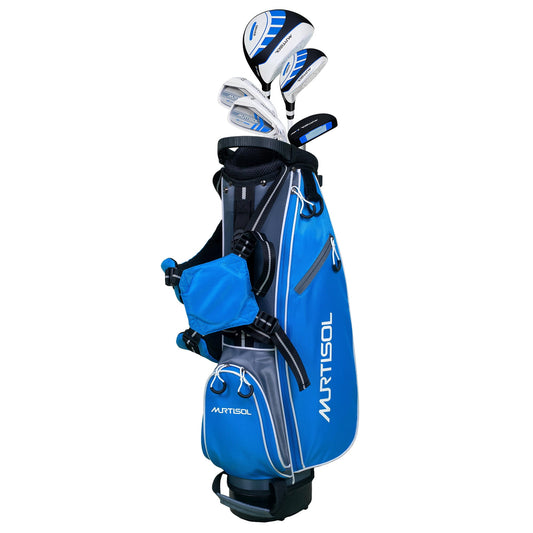 Segmart Golf Junior Golf Clubs Set, Kids Right-Hand Golf Club Sets for 9-12, Outdoor Complete Golf Club Sets with Stand & Bag, Blue
