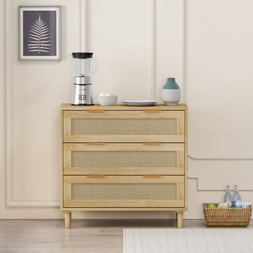 Wood Chest Cabinet, SEGMART 26'' x 13'' x 29'' Durable MDF Wood Chest Cabinet with Metal Handles, Simple Bedroom Furniture Chest of Drawers for Closet to Storing Clothes, Cosmetic, Oak, S7893