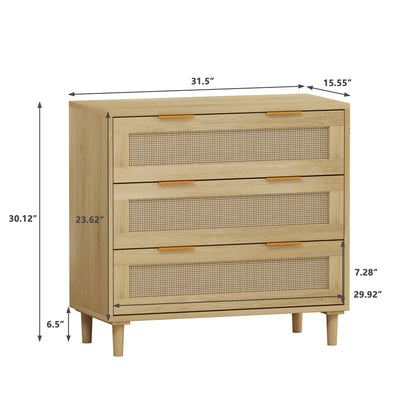 Wood Chest Cabinet, SEGMART 26'' x 13'' x 29'' Durable MDF Wood Chest Cabinet with Metal Handles, Simple Bedroom Furniture Chest of Drawers for Closet to Storing Clothes, Cosmetic, Oak, S7893