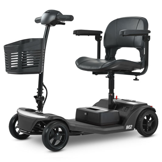 Segmart Mobility Scooters for Seniors, Heavy Duty 4 Wheels Folding Wheelchair Device for Travel, Medical Scooter for Adults, Black