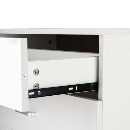3-Drawer Drawers for Bedroom, SEGMART 26'' x 13'' x 22'' Classic Simple Bedroom Furniture Chest Cabinet with Metal Handles, Durable MDF Wood 3-Drawer Dresser for Closet to Storing Clothes, S7934