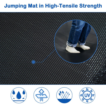 Segmart 7FT Toddler Trampoline with Enclosure Net & Removable Slide