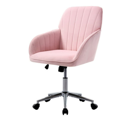 Office Chair with Memory Foam,Adjustable Swivel Desk Chair, Velvet Upholstered, Supportive Backrest for Home Office & Bedroom