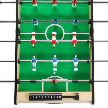 4-in-1 Combo Game Table Set for Home, Play Room, Rec Room, Game Room w/Ping Pong, Foosball, Table Hockey, Billiards, Multi Game Table for Kids Adult