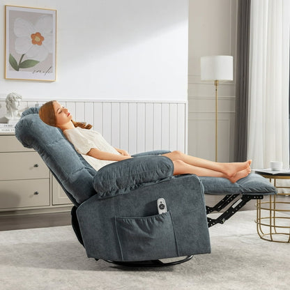 Lift Recliner Chair for Elderly and Disabled, Modern Living Room Electric Power with 4 Positions Lift, Remote Control and Storage Pockets, Ergonomic Plush Velvet Single Sofa Lounge, Grey, SS1815