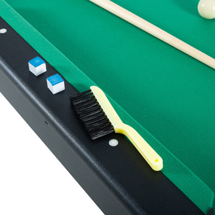 SEGMART Billiards Table - Portable Pool Table - Includes Full Set of Balls, 2 Cue Sticks, Chalk, and Felt Brush， Green