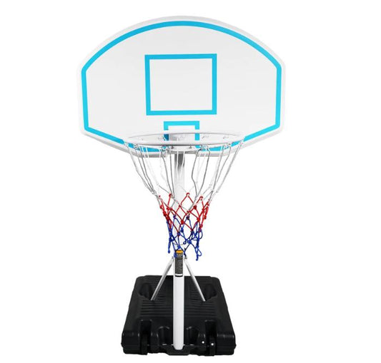 Segmart Portable Poolside Basketball Hoop, 3.1 ft to 4.7 ft Adjustable Height, Outdoor Basketball Hoop with 36" Backboard, Blue