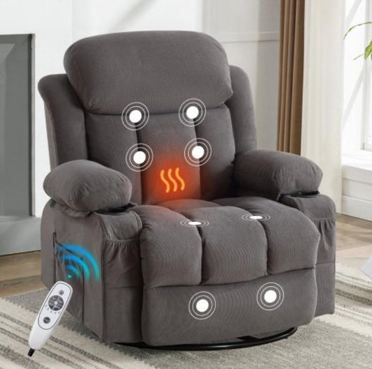 SEGMART Recliner Chair, Power Lift Electric Recliner for Elderly, Plush Velvet Motorized Living Room Chair with Remote Control and Side Pocket, Modern Chaise Lounge for Bedroom, Living Room, SS1818
